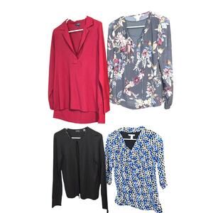 Women's Small 4 6 Tops Shirts Blouses Sweaters Wholesale Bulk Lot of 4 S